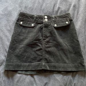 Abercrombie Black Velvet Skirt